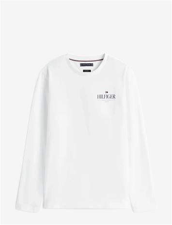 TOMMY HILFIGER Hilfiger Stack Ls Tee - WHITE - M