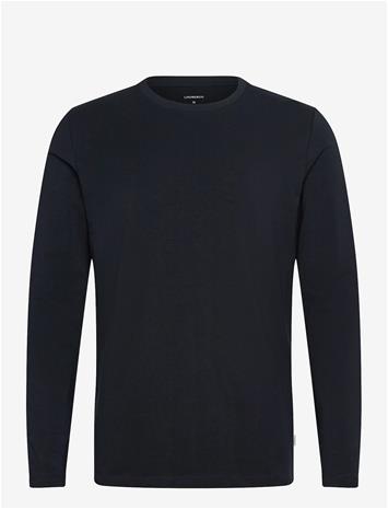 LINDBERGH Basic O-Neck Stretch Tee L/S - NAVY - M
