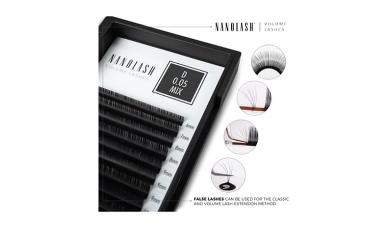 NANOLASH Volume Lashes 0.15 D 9mm Ripset 1 kpl