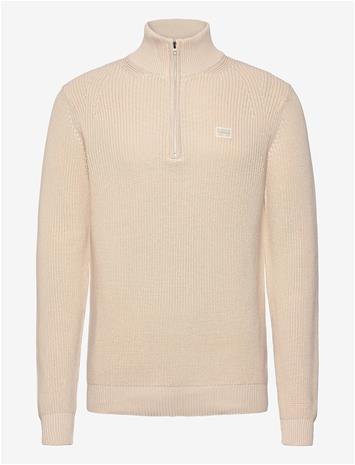 G-STAR Pullover Half Zip Knit - WHITEBAIT - M