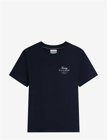 TOMMY HILFIGER Script Stack Regular Tee - DESERT SKY - S