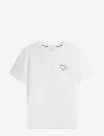 TOMMY HILFIGER Script Stack Regular Tee - WHITE - XXL