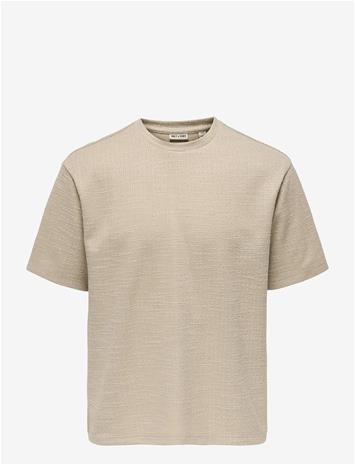 ONLY & SONS Onsandre Rlx Ss Tee - SILVER LINING - S