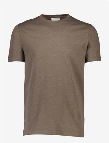 LINDBERGH Basic Tee S/S - DK BROWN MEL - XL – kuva 2/2