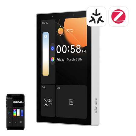 Sonoff Smart Control Panel 120 Matter WiFi/Bluetooth/ZigBee (white)