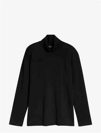 TOM TAILOR Printed Turtleneck - BLACK - S