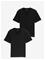 TOM TAILOR Double Pack V-Neck Tee - BLACK - M – kuva 2