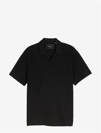 TOM TAILOR Relaxed Structured Polo - BLACK - M