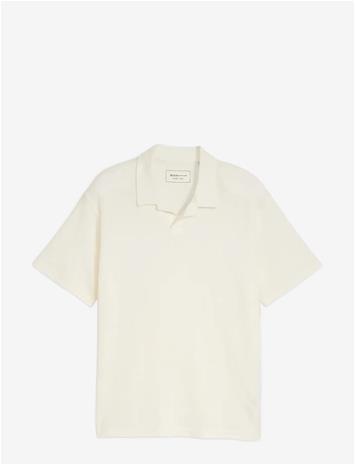 TOM TAILOR Relaxed Structured Polo - WOOL WHITE - M