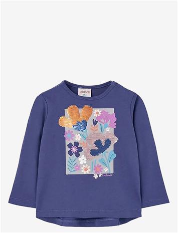 BOBOLI Knit T-Shirt - GRAPE - 80