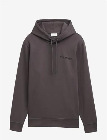 TOM TAILOR Basic Hoodie - TARMAC GREY - S