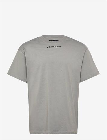 7 DAYS ACTIVE Regular Race Line Tee - 080 LIGHT GREY - L – kuva 2/2