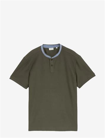 TOM TAILOR Structured Polo - DEEP LEAF GREEN - L