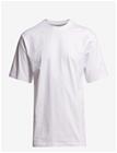 BISON Basic O-Neck Tee With Small Bison Logo - WHITE - M