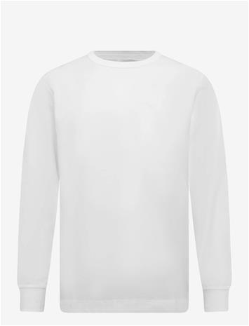 TOM TAILOR Basic Longsleeve T-Shirt - WHITE - M