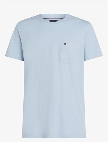 TOMMY HILFIGER Essential Solid Pocket Tee - SKY BLUE - M