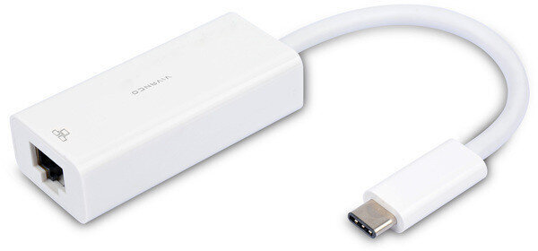 Vivanco USB-C <-> RJ45 1000Mbps network adapter 0.1m White