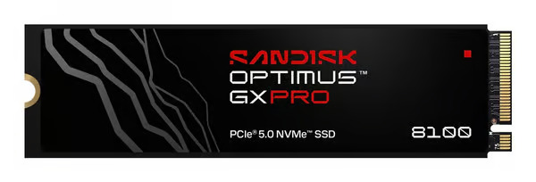 SanDisk Optimus GX PRO 8100 1 TB M.2 PCI Express 5.0 NVMe TLC 3D NAND SDSP8