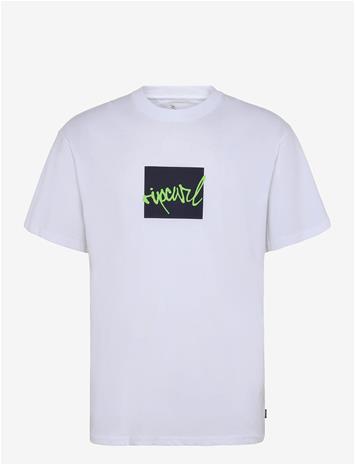 RIP CURL Rip Script Icon Tee - WHITE - L