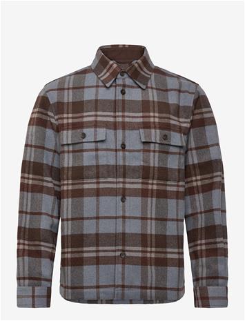 MANGO Check Overshirt With Pockets - DARK BLUE - S – kuva 2/2