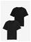 TOM TAILOR Double Pack Crew Neck Tee - BLACK - L – kuva 2