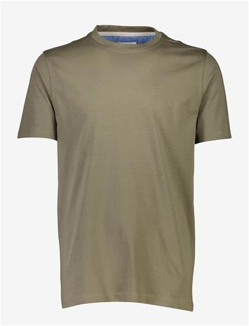 BISON Basic O-Neck Tee With Small Bison Logo - DK ARMY - M