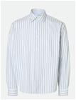 SELECTED Slhrlxhenri Stripe Ls Shirt - WHITE - S