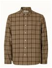 SELECTED Slmregclaus Noah Brush Twist Sht Ls Noos - SAVANNAH TAN - S