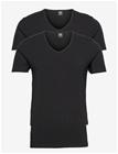 JBS Jbs 2-Pack T-Shirt V-Neck Gots - SVART - XXL