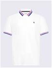 ORIGINAL PENGUIN GOLF Performance Polo With Ribbed Blocking - BRIGHT WHITE - S