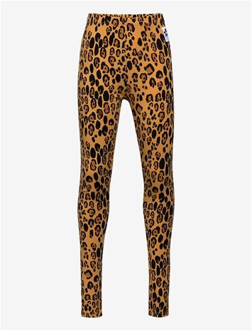 MINI RODINI Basic Leopard Leggings - BEIGE - 80-86