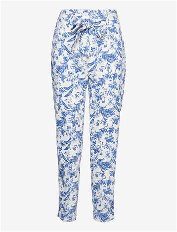 MANGO Bow Printed Trouser - OFFWHITE - 32