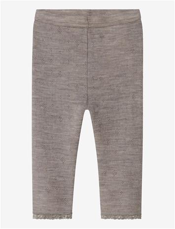 NAME IT Nbfwang Wool Needle Legging Solid Noos - SATELLITE - 68