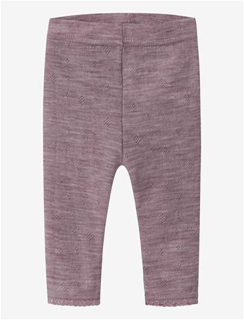 NAME IT Nbfwang Wool Needle Legging Solid Noos - TOADSTOOL - 56 – kuva 2/2