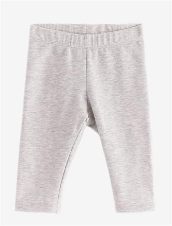 LINDEX Leggings Brushed Inside Basic - LIGHT GREY MELANGE - 68