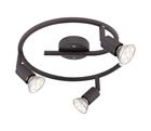 GLOBO 57382-3L - LED-kohdevalaisin OLIWA 3xGU10/3W/230V musta