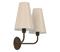 Seinävalaisin GRENADA 2xE14/15W/230V beige – kuva 1