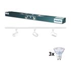 Philips - LED-himmennettävä kohdevalaisin kiskojärjestelmään EASYLINK 3xGU10/6,2W/230V 1m valkoinen