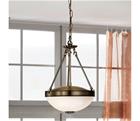 Eglo 82747 - Kattokruunu ketjussa SAVOY 2xE27/60W/230V pronssi