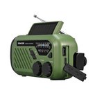 Sencor - retkiradio LED-taskulampulla 5V/2000 mAh IPX4 vihreä