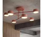 Pinnalle asennettava kattokruunu HALO 6xGX53/10W/230V vaaleanpunainen