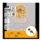 Aigostar - LED ulkokäyttöinen joulukoristevalosarja 1500xLED/8 toimintoa 78m IP44 lämmin valkoinen