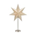 Markslöjd 706053-LED Joulukoriste MATHILDA LED/0,2W/3xAA 68 cm beige/mattakromi