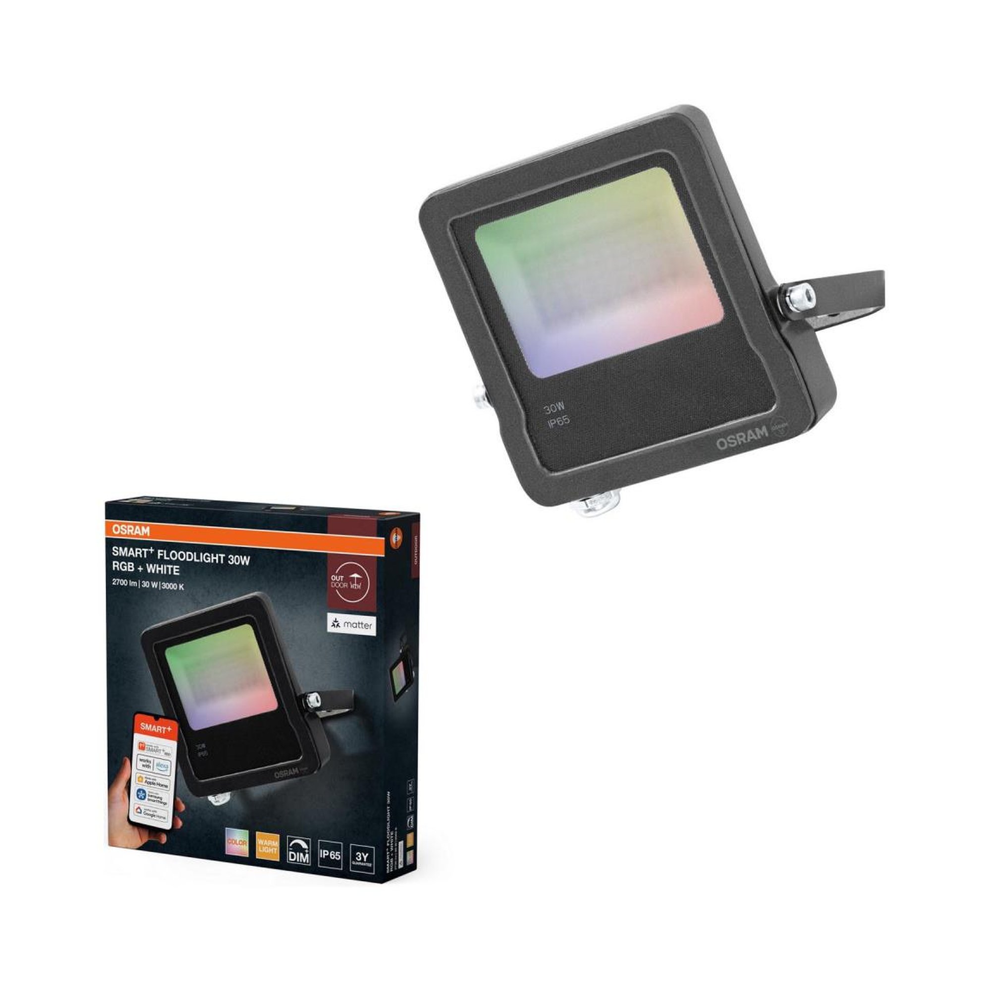 Osram SMART+ Outdoor Flood 2400lm 30W/RGBW dark grey WiFi