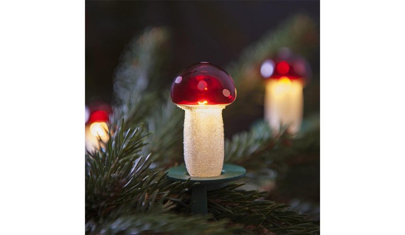 Jouluvalosarja TOADSTOOL 12xE10/10,7m punainen – kuva 1/1