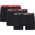 Nike Bokserit Essential Cotton Stretch 3-pack - Musta/Punainen/Ruskea
