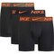 Nike Bokserit Essential Micro Dri-FIT 3-pack - Musta/Oranssi – kuva 1