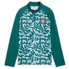 Portugali Harjoituspaita Pre Match 1/4 vetoketju - Vihreä laguuni/Ruby Shimmer Lapset