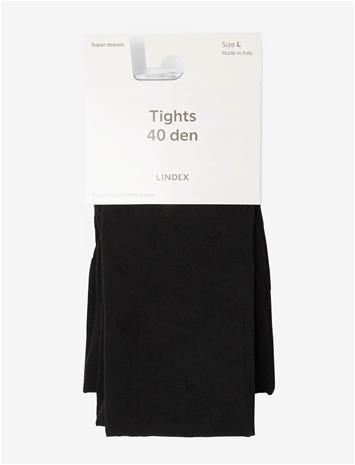LINDEX Tights With Superstretch 40 Denier - BLACK - S