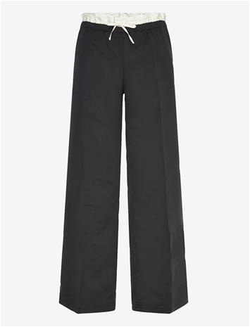 MONKI Pull On Suiting Trousers - BLACK DARK - S